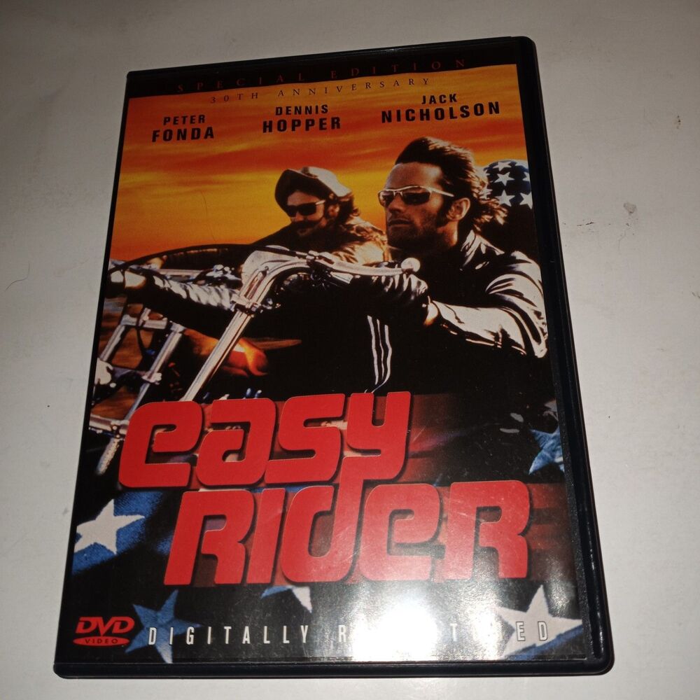 Easy Rider DVD Movie Starring Peter Fonda, Dennis Hopper, Jack Nicholson